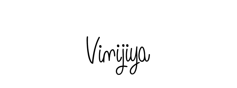 Use a signature maker to create a handwritten signature online. With this signature software, you can design (Angelique-Rose-font-FFP) your own signature for name Vinijiya. Vinijiya signature style 5 images and pictures png