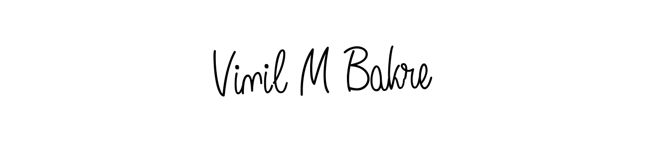 Best and Professional Signature Style for Vinil M Bakre. Angelique-Rose-font-FFP Best Signature Style Collection. Vinil M Bakre signature style 5 images and pictures png