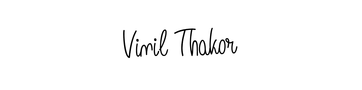 You can use this online signature creator to create a handwritten signature for the name Vinil Thakor. This is the best online autograph maker. Vinil Thakor signature style 5 images and pictures png