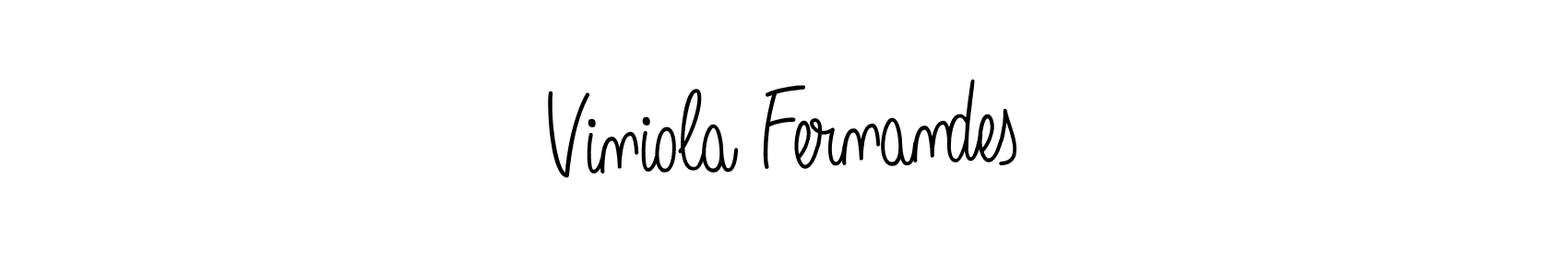 Viniola Fernandes stylish signature style. Best Handwritten Sign (Angelique-Rose-font-FFP) for my name. Handwritten Signature Collection Ideas for my name Viniola Fernandes. Viniola Fernandes signature style 5 images and pictures png