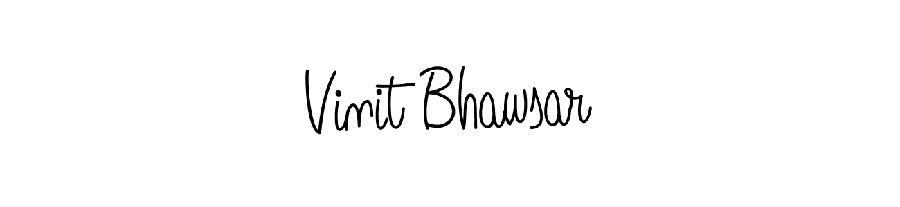 Create a beautiful signature design for name Vinit Bhawsar. With this signature (Angelique-Rose-font-FFP) fonts, you can make a handwritten signature for free. Vinit Bhawsar signature style 5 images and pictures png