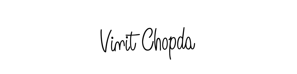 Angelique-Rose-font-FFP is a professional signature style that is perfect for those who want to add a touch of class to their signature. It is also a great choice for those who want to make their signature more unique. Get Vinit Chopda name to fancy signature for free. Vinit Chopda signature style 5 images and pictures png