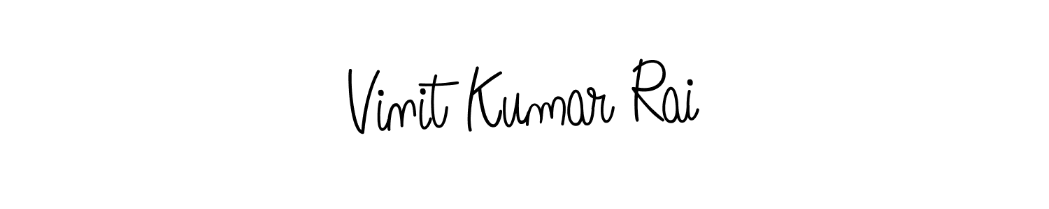 Check out images of Autograph of Vinit Kumar Rai name. Actor Vinit Kumar Rai Signature Style. Angelique-Rose-font-FFP is a professional sign style online. Vinit Kumar Rai signature style 5 images and pictures png