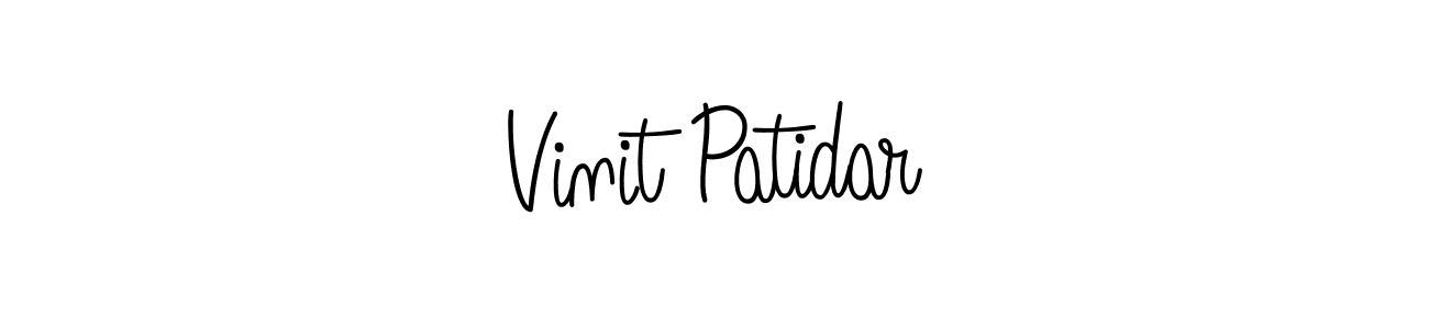 Design your own signature with our free online signature maker. With this signature software, you can create a handwritten (Angelique-Rose-font-FFP) signature for name Vinit Patidar. Vinit Patidar signature style 5 images and pictures png