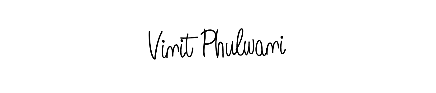 Make a beautiful signature design for name Vinit Phulwani. With this signature (Angelique-Rose-font-FFP) style, you can create a handwritten signature for free. Vinit Phulwani signature style 5 images and pictures png