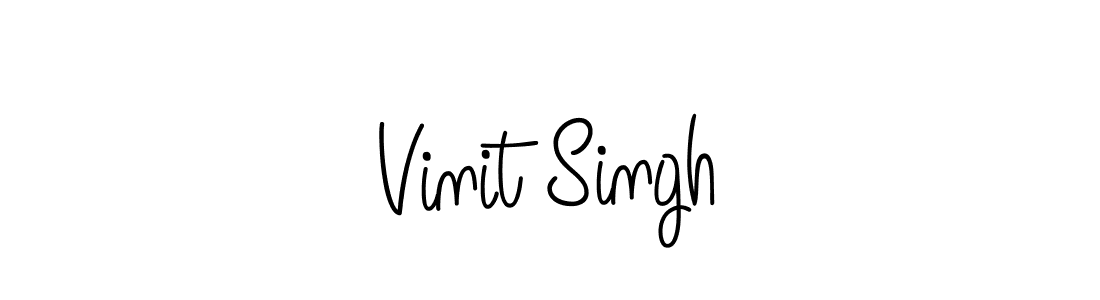 Make a beautiful signature design for name Vinit Singh. With this signature (Angelique-Rose-font-FFP) style, you can create a handwritten signature for free. Vinit Singh signature style 5 images and pictures png