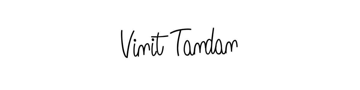 How to make Vinit Tandan name signature. Use Angelique-Rose-font-FFP style for creating short signs online. This is the latest handwritten sign. Vinit Tandan signature style 5 images and pictures png