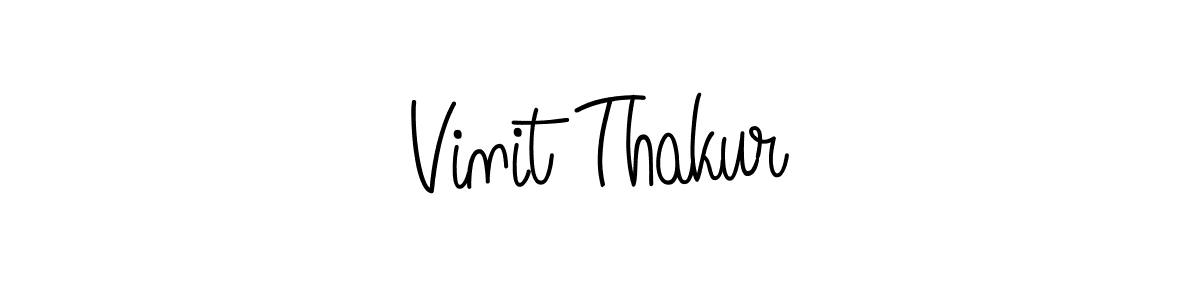 How to make Vinit Thakur name signature. Use Angelique-Rose-font-FFP style for creating short signs online. This is the latest handwritten sign. Vinit Thakur signature style 5 images and pictures png