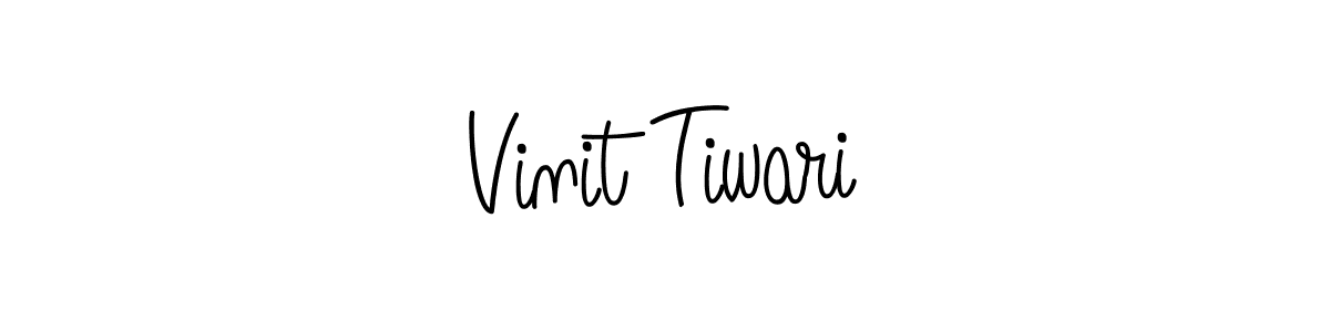 Also we have Vinit Tiwari name is the best signature style. Create professional handwritten signature collection using Angelique-Rose-font-FFP autograph style. Vinit Tiwari signature style 5 images and pictures png