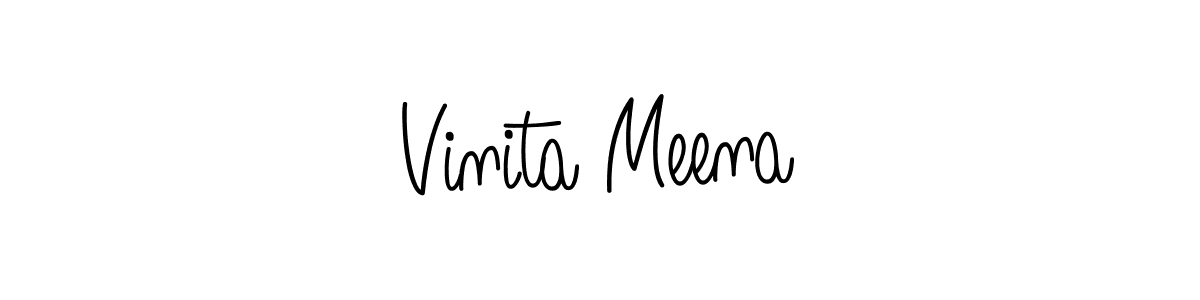Best and Professional Signature Style for Vinita Meena. Angelique-Rose-font-FFP Best Signature Style Collection. Vinita Meena signature style 5 images and pictures png