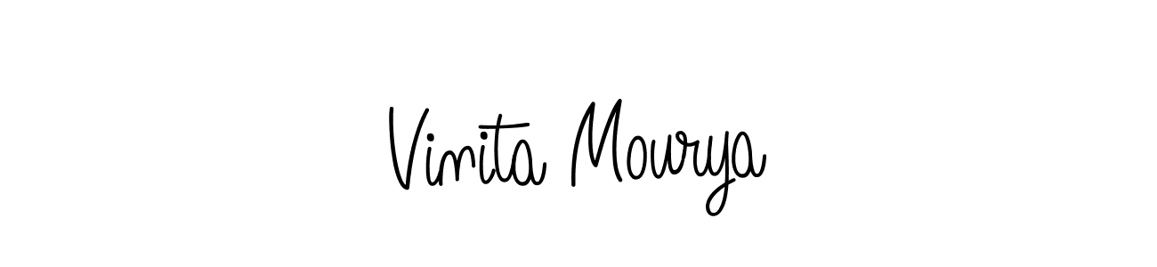 Once you've used our free online signature maker to create your best signature Angelique-Rose-font-FFP style, it's time to enjoy all of the benefits that Vinita Mourya name signing documents. Vinita Mourya signature style 5 images and pictures png