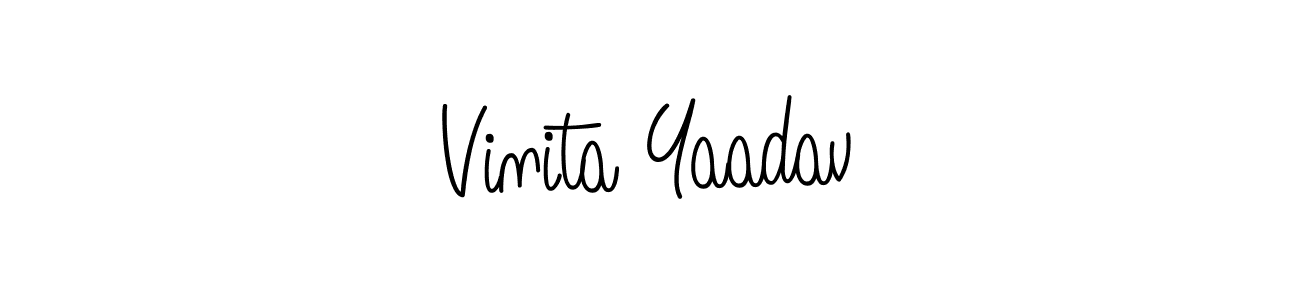 Check out images of Autograph of Vinita Yaadav name. Actor Vinita Yaadav Signature Style. Angelique-Rose-font-FFP is a professional sign style online. Vinita Yaadav signature style 5 images and pictures png