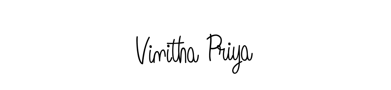 How to Draw Vinitha Priya signature style? Angelique-Rose-font-FFP is a latest design signature styles for name Vinitha Priya. Vinitha Priya signature style 5 images and pictures png