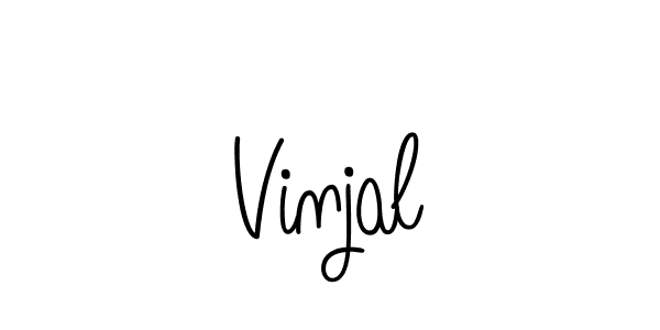 if you are searching for the best signature style for your name Vinjal. so please give up your signature search. here we have designed multiple signature styles  using Angelique-Rose-font-FFP. Vinjal signature style 5 images and pictures png