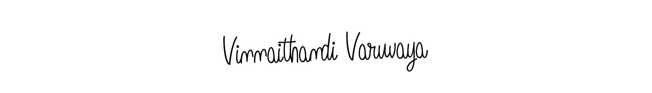 Make a beautiful signature design for name Vinnaithandi Varuvaya. Use this online signature maker to create a handwritten signature for free. Vinnaithandi Varuvaya signature style 5 images and pictures png