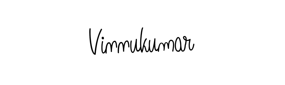 Create a beautiful signature design for name Vinnukumar. With this signature (Angelique-Rose-font-FFP) fonts, you can make a handwritten signature for free. Vinnukumar signature style 5 images and pictures png