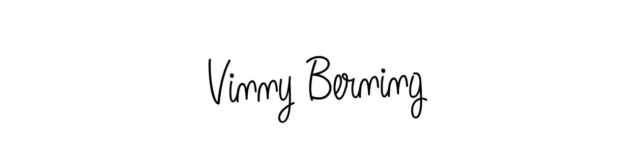 How to make Vinny Berning name signature. Use Angelique-Rose-font-FFP style for creating short signs online. This is the latest handwritten sign. Vinny Berning signature style 5 images and pictures png