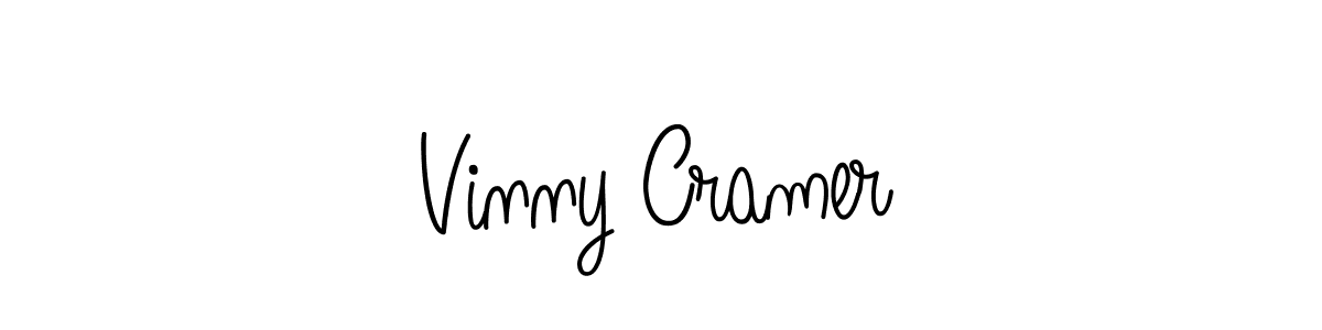 Design your own signature with our free online signature maker. With this signature software, you can create a handwritten (Angelique-Rose-font-FFP) signature for name Vinny Cramer. Vinny Cramer signature style 5 images and pictures png