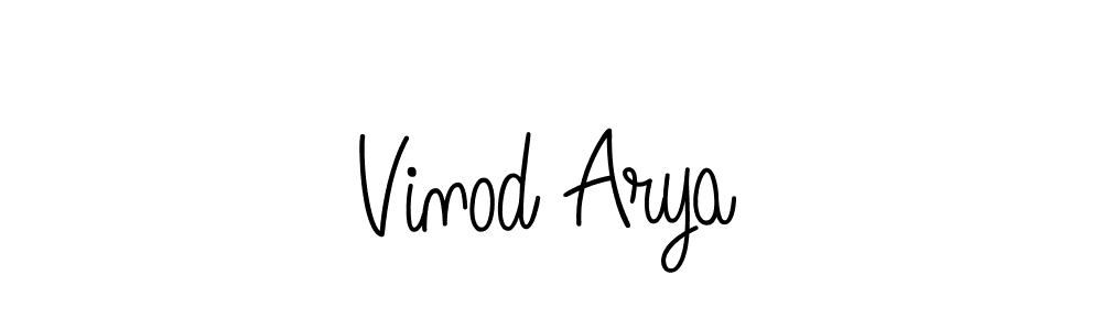 It looks lik you need a new signature style for name Vinod Arya. Design unique handwritten (Angelique-Rose-font-FFP) signature with our free signature maker in just a few clicks. Vinod Arya signature style 5 images and pictures png