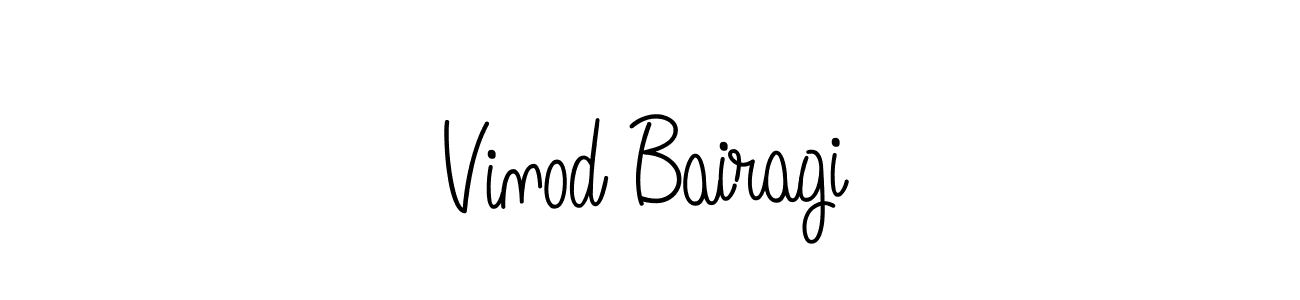 Also we have Vinod Bairagi name is the best signature style. Create professional handwritten signature collection using Angelique-Rose-font-FFP autograph style. Vinod Bairagi signature style 5 images and pictures png