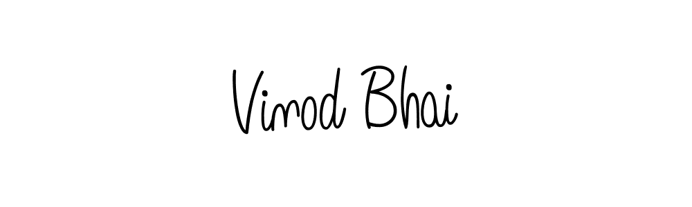 How to make Vinod Bhai signature? Angelique-Rose-font-FFP is a professional autograph style. Create handwritten signature for Vinod Bhai name. Vinod Bhai signature style 5 images and pictures png