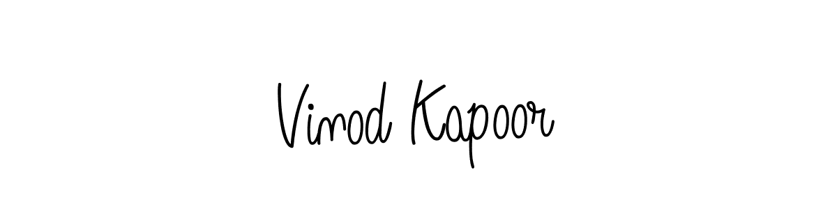 Best and Professional Signature Style for Vinod Kapoor. Angelique-Rose-font-FFP Best Signature Style Collection. Vinod Kapoor signature style 5 images and pictures png