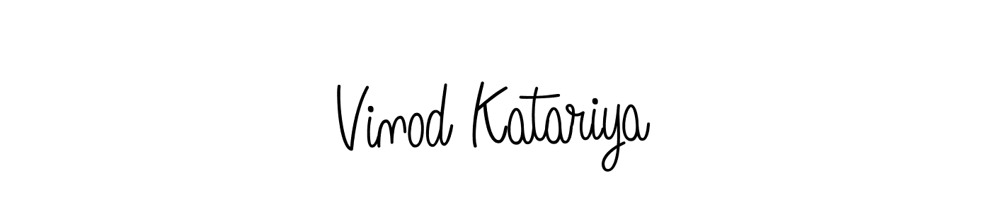 How to Draw Vinod Katariya signature style? Angelique-Rose-font-FFP is a latest design signature styles for name Vinod Katariya. Vinod Katariya signature style 5 images and pictures png