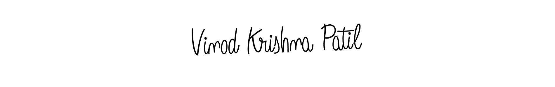 if you are searching for the best signature style for your name Vinod Krishna Patil. so please give up your signature search. here we have designed multiple signature styles  using Angelique-Rose-font-FFP. Vinod Krishna Patil signature style 5 images and pictures png