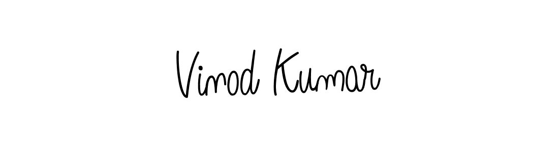 How to Draw Vinod Kumar signature style? Angelique-Rose-font-FFP is a latest design signature styles for name Vinod Kumar. Vinod Kumar signature style 5 images and pictures png