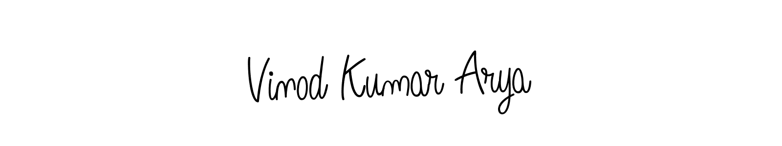 You can use this online signature creator to create a handwritten signature for the name Vinod Kumar Arya. This is the best online autograph maker. Vinod Kumar Arya signature style 5 images and pictures png