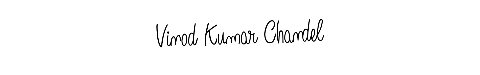 Use a signature maker to create a handwritten signature online. With this signature software, you can design (Angelique-Rose-font-FFP) your own signature for name Vinod Kumar Chandel. Vinod Kumar Chandel signature style 5 images and pictures png