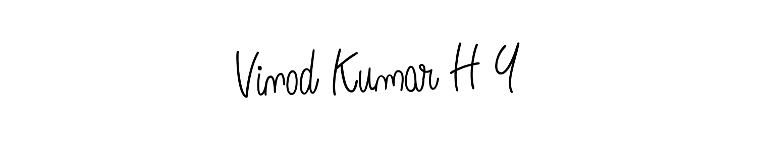 How to make Vinod Kumar H Y signature? Angelique-Rose-font-FFP is a professional autograph style. Create handwritten signature for Vinod Kumar H Y name. Vinod Kumar H Y signature style 5 images and pictures png