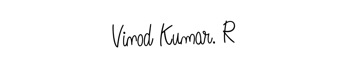 Design your own signature with our free online signature maker. With this signature software, you can create a handwritten (Angelique-Rose-font-FFP) signature for name Vinod Kumar. R. Vinod Kumar. R signature style 5 images and pictures png