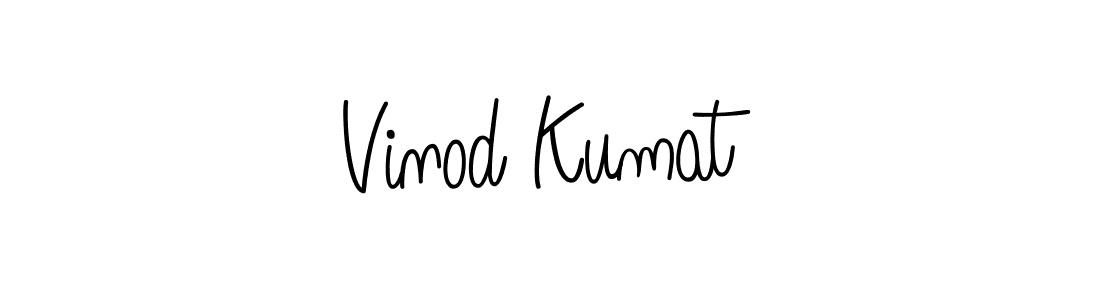 How to make Vinod Kumat signature? Angelique-Rose-font-FFP is a professional autograph style. Create handwritten signature for Vinod Kumat name. Vinod Kumat signature style 5 images and pictures png