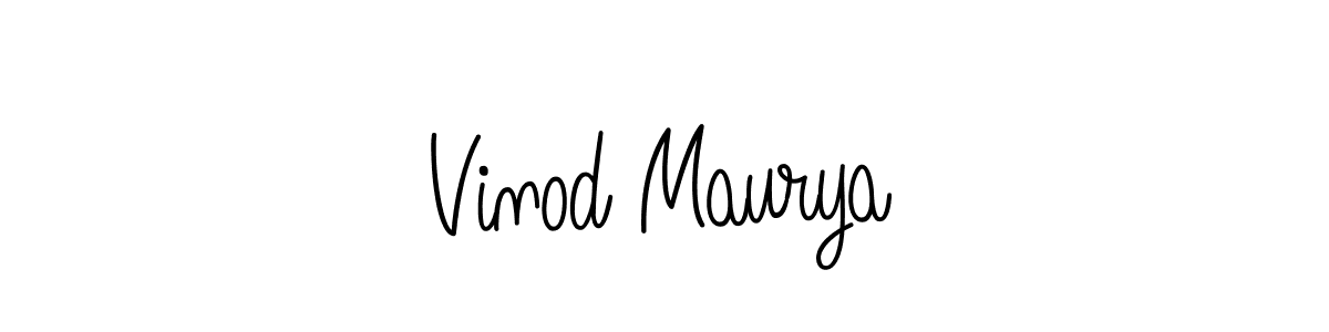 You can use this online signature creator to create a handwritten signature for the name Vinod Maurya. This is the best online autograph maker. Vinod Maurya signature style 5 images and pictures png