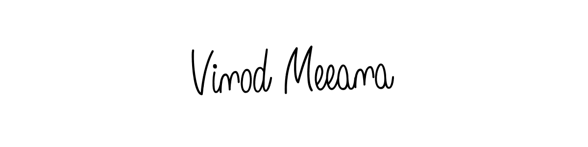 Make a beautiful signature design for name Vinod Meeana. Use this online signature maker to create a handwritten signature for free. Vinod Meeana signature style 5 images and pictures png