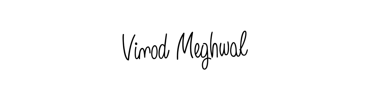 How to make Vinod Meghwal signature? Angelique-Rose-font-FFP is a professional autograph style. Create handwritten signature for Vinod Meghwal name. Vinod Meghwal signature style 5 images and pictures png