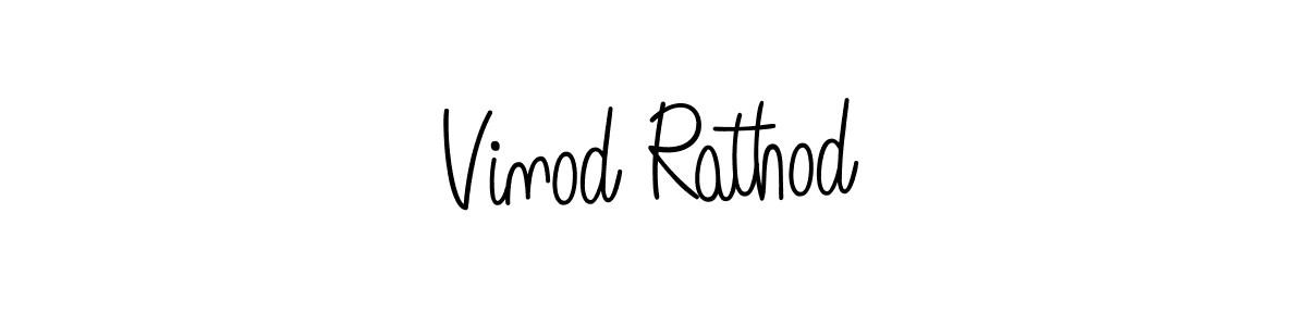 Vinod Rathod stylish signature style. Best Handwritten Sign (Angelique-Rose-font-FFP) for my name. Handwritten Signature Collection Ideas for my name Vinod Rathod. Vinod Rathod signature style 5 images and pictures png