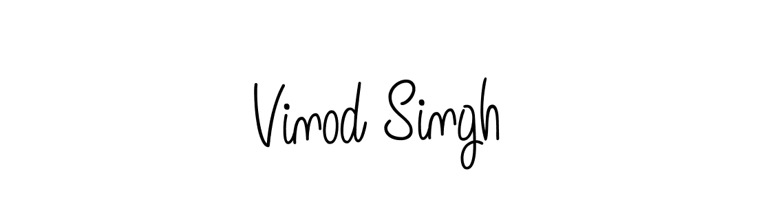 You should practise on your own different ways (Angelique-Rose-font-FFP) to write your name (Vinod Singh) in signature. don't let someone else do it for you. Vinod Singh signature style 5 images and pictures png