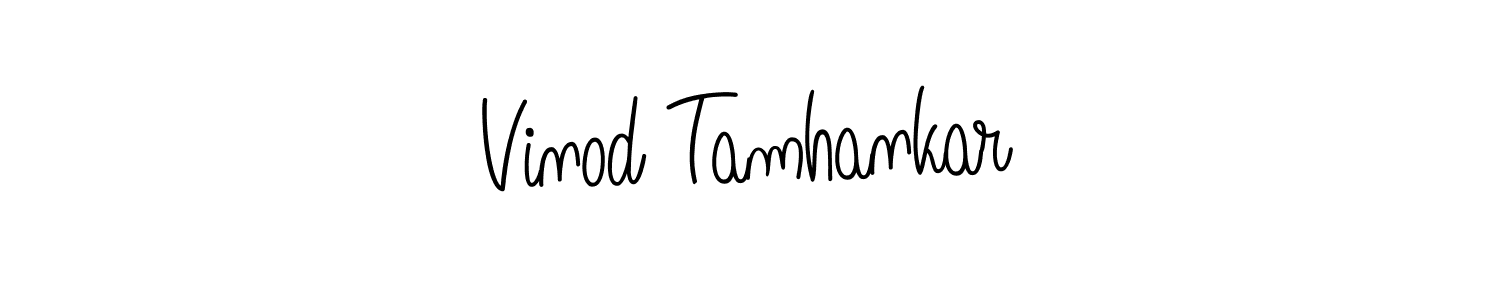 if you are searching for the best signature style for your name Vinod Tamhankar. so please give up your signature search. here we have designed multiple signature styles  using Angelique-Rose-font-FFP. Vinod Tamhankar signature style 5 images and pictures png