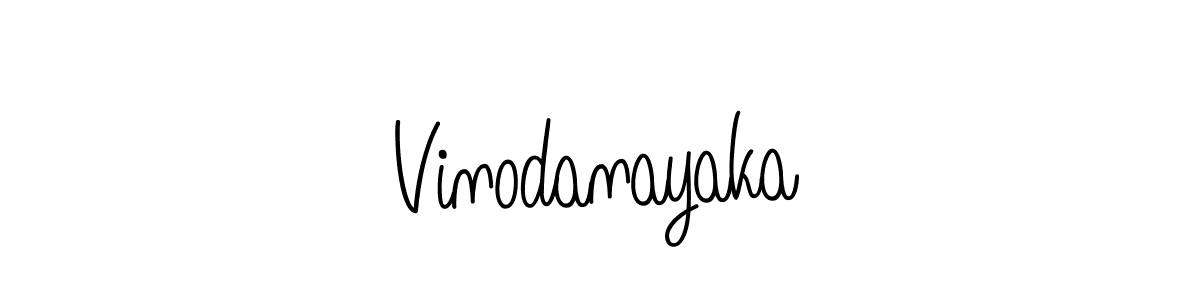 Design your own signature with our free online signature maker. With this signature software, you can create a handwritten (Angelique-Rose-font-FFP) signature for name Vinodanayaka. Vinodanayaka signature style 5 images and pictures png