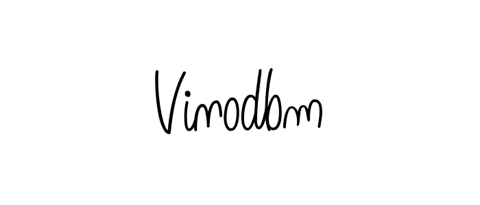 How to make Vinodbm signature? Angelique-Rose-font-FFP is a professional autograph style. Create handwritten signature for Vinodbm name. Vinodbm signature style 5 images and pictures png