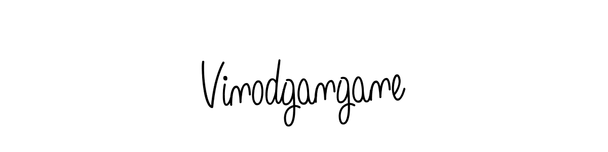How to make Vinodgangane name signature. Use Angelique-Rose-font-FFP style for creating short signs online. This is the latest handwritten sign. Vinodgangane signature style 5 images and pictures png