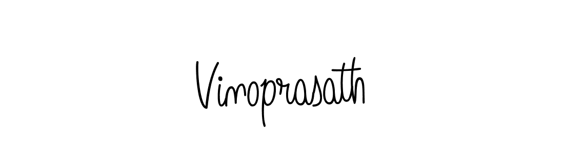 Design your own signature with our free online signature maker. With this signature software, you can create a handwritten (Angelique-Rose-font-FFP) signature for name Vinoprasath. Vinoprasath signature style 5 images and pictures png