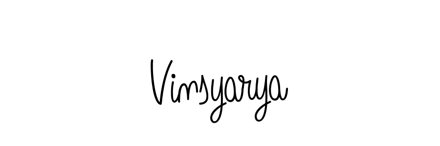 Also we have Vinsyarya name is the best signature style. Create professional handwritten signature collection using Angelique-Rose-font-FFP autograph style. Vinsyarya signature style 5 images and pictures png