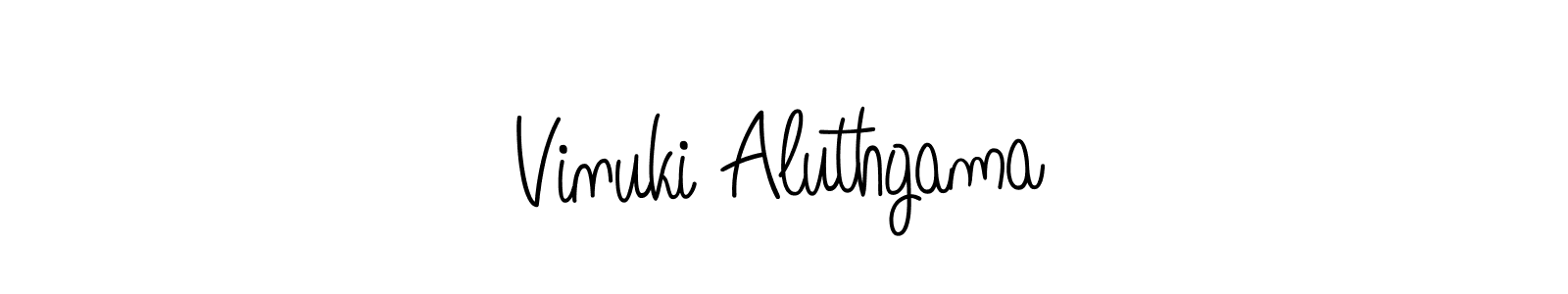 Angelique-Rose-font-FFP is a professional signature style that is perfect for those who want to add a touch of class to their signature. It is also a great choice for those who want to make their signature more unique. Get Vinuki Aluthgama name to fancy signature for free. Vinuki Aluthgama signature style 5 images and pictures png