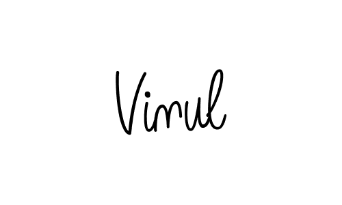 How to Draw Vinul signature style? Angelique-Rose-font-FFP is a latest design signature styles for name Vinul. Vinul signature style 5 images and pictures png