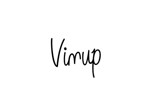 Best and Professional Signature Style for Vinup. Angelique-Rose-font-FFP Best Signature Style Collection. Vinup signature style 5 images and pictures png