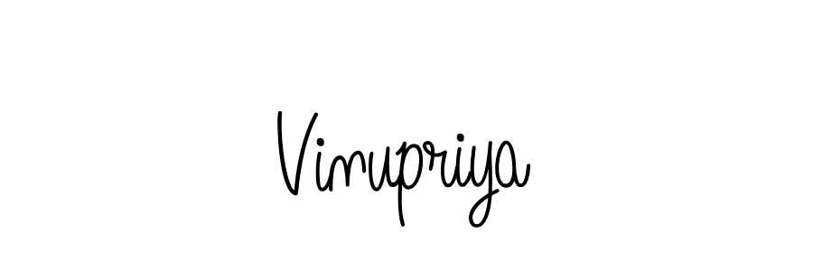 How to make Vinupriya signature? Angelique-Rose-font-FFP is a professional autograph style. Create handwritten signature for Vinupriya name. Vinupriya signature style 5 images and pictures png