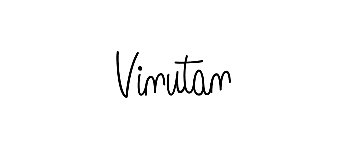 How to make Vinutan signature? Angelique-Rose-font-FFP is a professional autograph style. Create handwritten signature for Vinutan name. Vinutan signature style 5 images and pictures png
